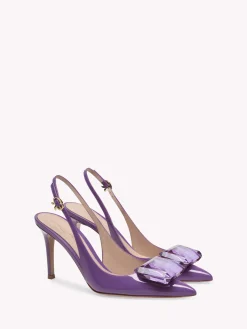 Gianvito Rossi Pumps|Jaipur-JAIPUR SLING PURPLE