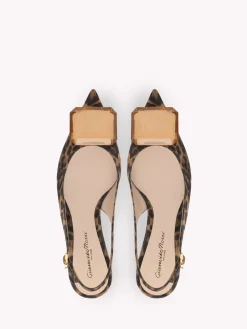 Gianvito Rossi Pumps|Jaipur-JAIPUR SLING 55 LEOPARD PRINT