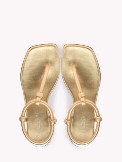 Gianvito Rossi Flats-JUNO THONG 05 GOLD