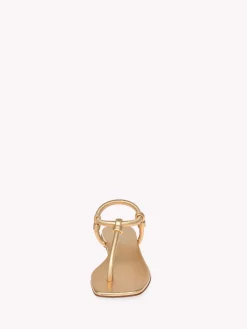 Gianvito Rossi Flats-JUNO THONG 05 GOLD