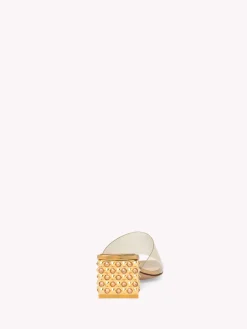 Gianvito Rossi Mules-KARA GOLD