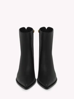 Gianvito Rossi Booties-KINNEY BLACK LEATHER