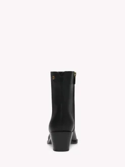 Gianvito Rossi Booties-KINNEY BLACK LEATHER