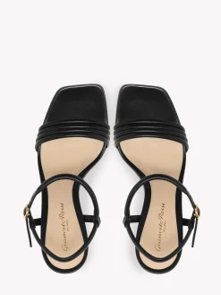 Gianvito Rossi Sandals-LENA BLACK LEATHER