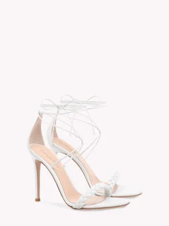 Gianvito Rossi Sandals-LEOMI WHITE LEATHER
