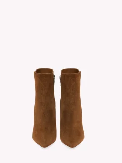 Gianvito Rossi Booties-LEVY 85 BROWN