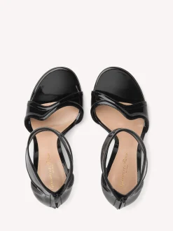 Gianvito Rossi Sandals-LUCREZIA BLACK PATENT