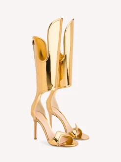 Gianvito Rossi Sandals-LUCREZIA BOOT GOLD