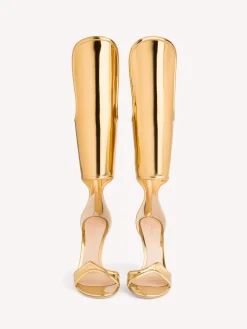 Gianvito Rossi Sandals-LUCREZIA BOOT GOLD