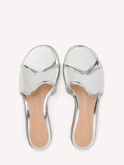 Gianvito Rossi Flats-LUCREZIA MULE 05 SILVER