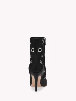 Gianvito Rossi Booties-LYDIA BOOTIE 85 BLACK LEATHER