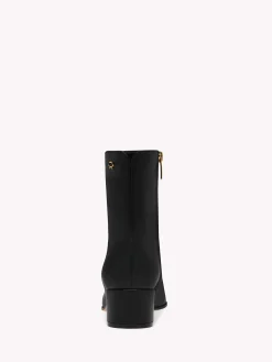 Gianvito Rossi Booties-LYELL 45 BLACK LEATHER