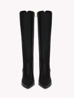 Gianvito Rossi Booties-LYELL BOOT 45 BLACK LEATHER