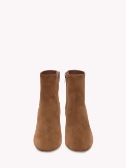 Gianvito Rossi Booties-MARGAUX MID BOOTIE BROWN