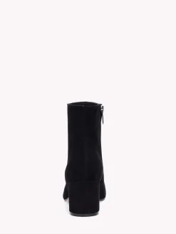 Gianvito Rossi Booties-MARGAUX MID BOOTIE BLACK SUEDE