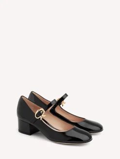 Gianvito Rossi Pumps-MARY RIBBON BLACK PATENT