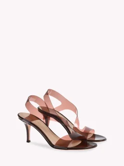 Gianvito Rossi Sandals|Plexi-METROPOLIS 70 BROWN