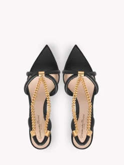 Gianvito Rossi Sandals-MINERVA BLACK LEATHER