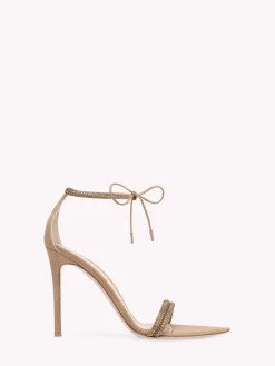 Gianvito Rossi Sandals|Signatures-MONTECARLO PRALINE PINK SUEDE