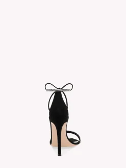 Gianvito Rossi Sandals|Signatures-MONTECARLO BLACK SUEDE