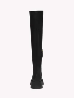 Gianvito Rossi Boots-MONTEY CUISSARD BLACK LEATHER