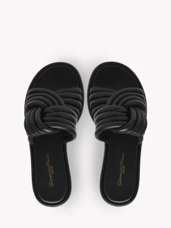 Gianvito Rossi Flats-OTTAVIA FLAT BLACK LEATHER
