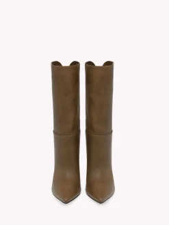 Gianvito Rossi Booties-PIPER BOOTIE 85 BROWN