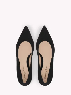 Gianvito Rossi Pumps-PIPER PUMP 45 BLACK SUEDE