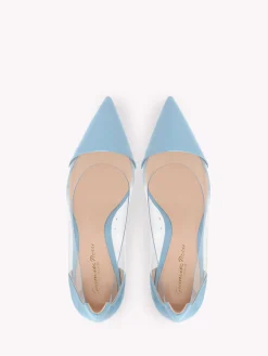 Gianvito Rossi Pumps-PLEXI 70 LIGHT BLUE