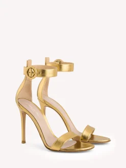 Gianvito Rossi Sandals|Signatures-PORTOFINO 105 GOLD