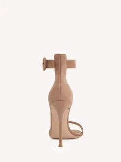 Gianvito Rossi Sandals|Signatures-PORTOFINO 105 PRALINE PINK SUEDE