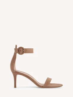 Gianvito Rossi Sandals-PORTOFINO 70 PRALINE PINK SUEDE
