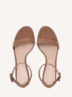 Gianvito Rossi Sandals-PORTOFINO 70 PRALINE PINK SUEDE
