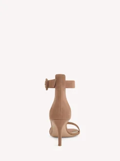 Gianvito Rossi Sandals-PORTOFINO 70 PRALINE PINK SUEDE
