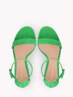 Gianvito Rossi Sandals-PORTOFINO 85 GREEN SUEDE