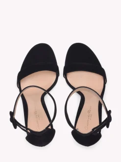 Gianvito Rossi Sandals|Signatures-PORTOFINO 105 BLACK SUEDE