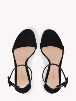 Gianvito Rossi Sandals-PORTOFINO 85 BLACK SUEDE