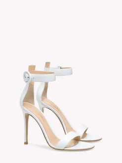Gianvito Rossi Sandals|Signatures-PORTOFINO 105 WHITE LEATHER