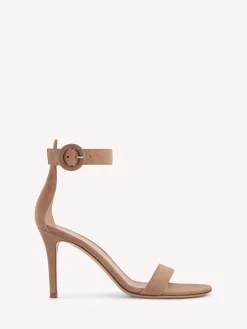 Gianvito Rossi Sandals-PORTOFINO 85 PRALINE PINK SUEDE