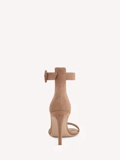 Gianvito Rossi Sandals-PORTOFINO 85 PRALINE PINK SUEDE