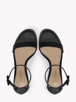 Gianvito Rossi Sandals-PORTOFINO 70 BLACK LEATHER