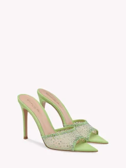 Gianvito Rossi Mules-RANIA MULE GREEN