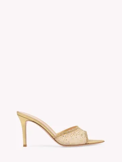 Gianvito Rossi Mules-RANIA MULE 85 GOLD