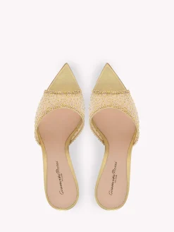 Gianvito Rossi Mules-RANIA MULE 85 GOLD