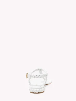 Gianvito Rossi Flats-RAVELLO WHITE LEATHER