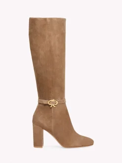 Gianvito Rossi Boots|Ribbon-RIBBON BOOT 85 BROWN
