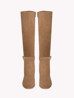 Gianvito Rossi Boots|Ribbon-RIBBON BOOT 85 BROWN