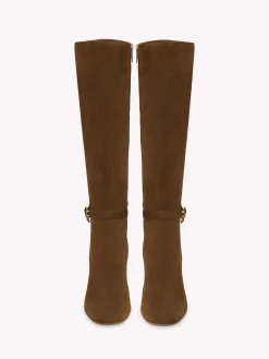 Gianvito Rossi Boots|Ribbon-RIBBON BOOT 85 BROWN