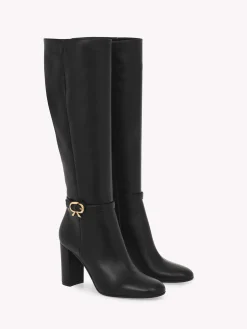 Gianvito Rossi Boots|Ribbon-RIBBON BOOT 85 BLACK