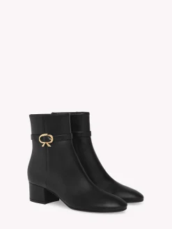 Gianvito Rossi Booties|Ribbon-RIBBON BOOTIE BLACK LEATHER